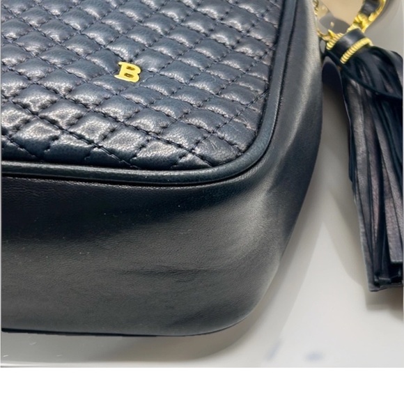 Vintage Navy Bally Quilted Crossbody Bag - Picture 4 of 8